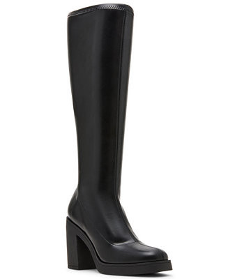 Women's Dreammerr Stretch Knee-High Block-Heel Boots | Macy's