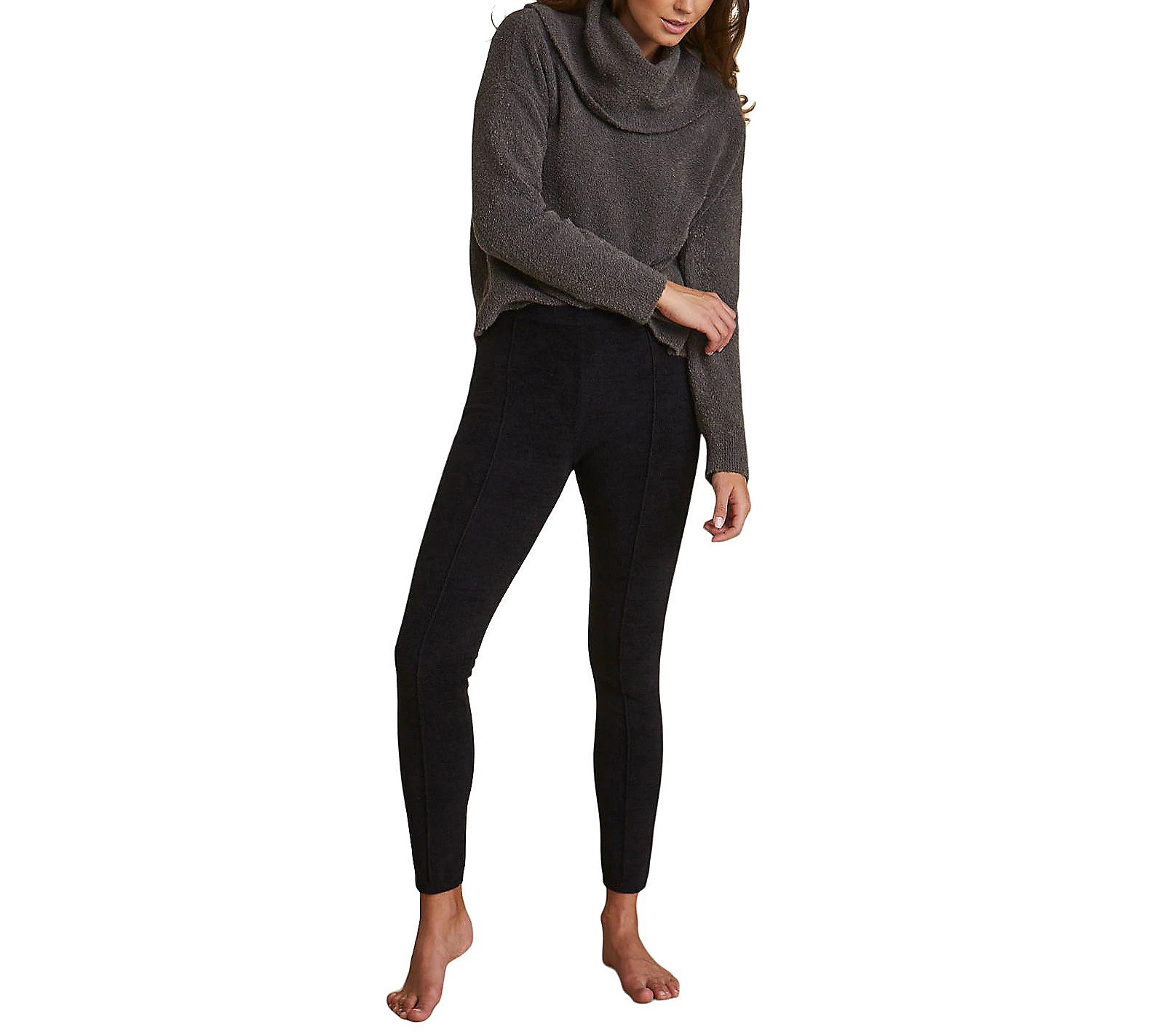 Barefoot Dreams CozyChic Ultra Lite Seamed Legg ing | QVC