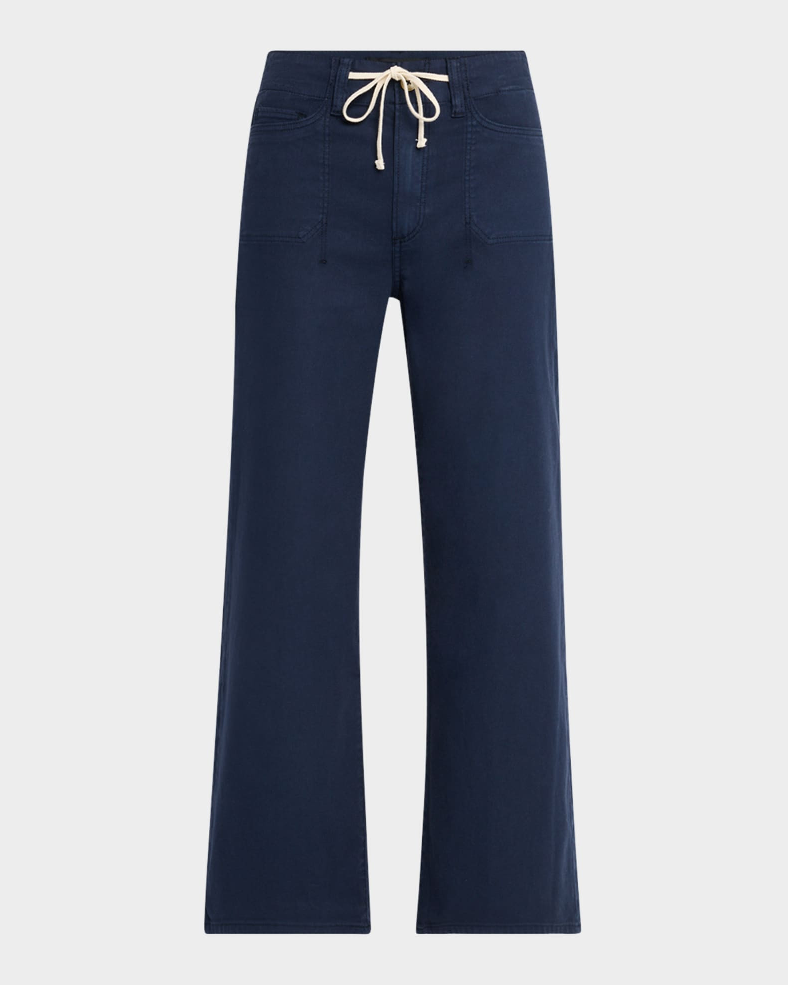 PAIGE Ari Wide-Leg Tie-Waist Utility Pants | Neiman Marcus