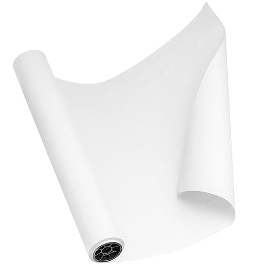 White Kraft Paper Roll 24 by 150 Feet (1800 Inches) Made in USA Craft Paper Roll - White Wrapping... | Amazon (US)