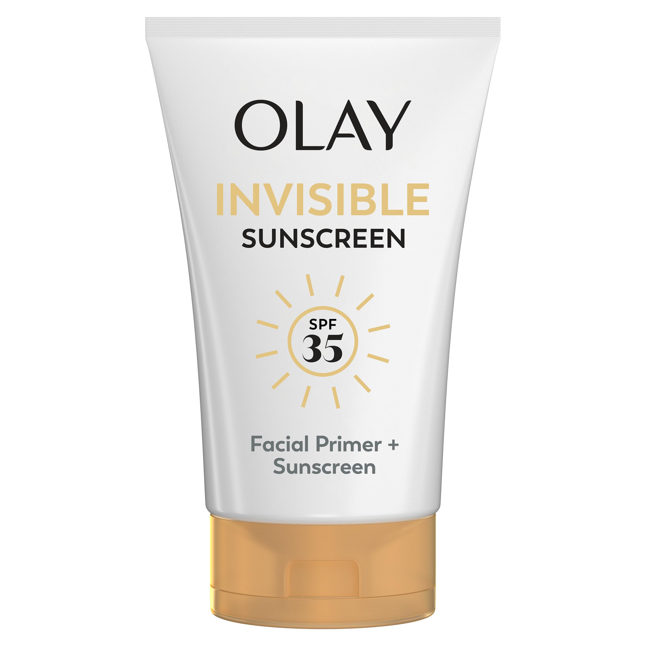 Olay Invisible Sunscreen, SPF 35, 100% Invisible Facial Sunscreen and Makeup Primer - Fragrance-F... | Amazon (US)