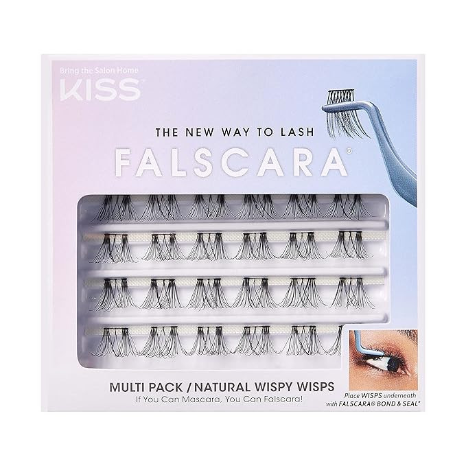 KISS Falscara Multipack False Eyelashes, Lash Clusters, 'Natural Wispy Wisps', 10mm-12mm-14mm, In... | Amazon (US)