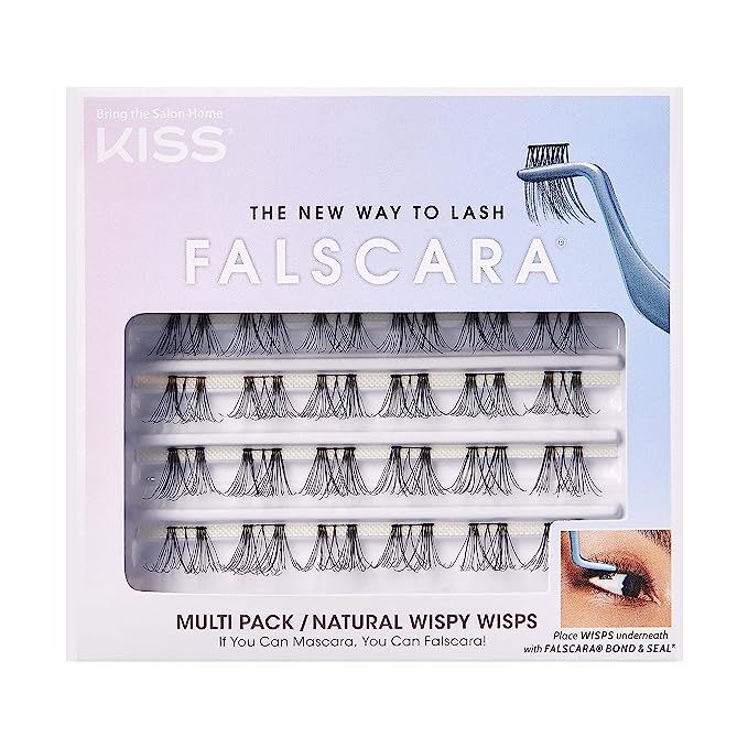 KISS Falscara DIY Eyelash Extension Wispy Wisps - Featherlight Synthetic Reusable Artificial Eyel... | Amazon (US)