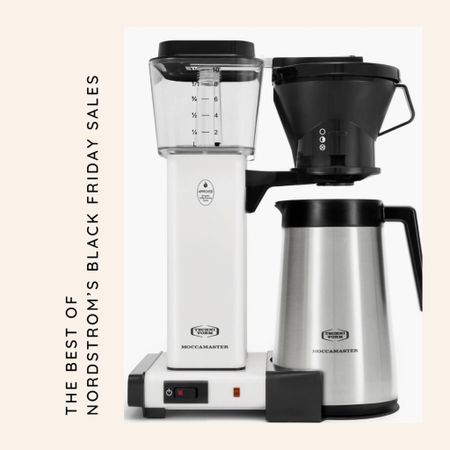 Nordstrom is having some awesome early Black Friday sales now through 11/22, with many great finds discounted upwards of 30% off. One of the best deals available is on the KBT Thermal Carafe Coffee Brewer from Moccamaster, which I featured in my Splurge Home Gift Guide. The coffee maker is pricy, but will serve any coffee lover well in their quest for the perfect cup! Get it here for 28% off! (More Nordstrom sale finds also linked)

#LTKCyberWeek #LTKGiftGuide #LTKhome