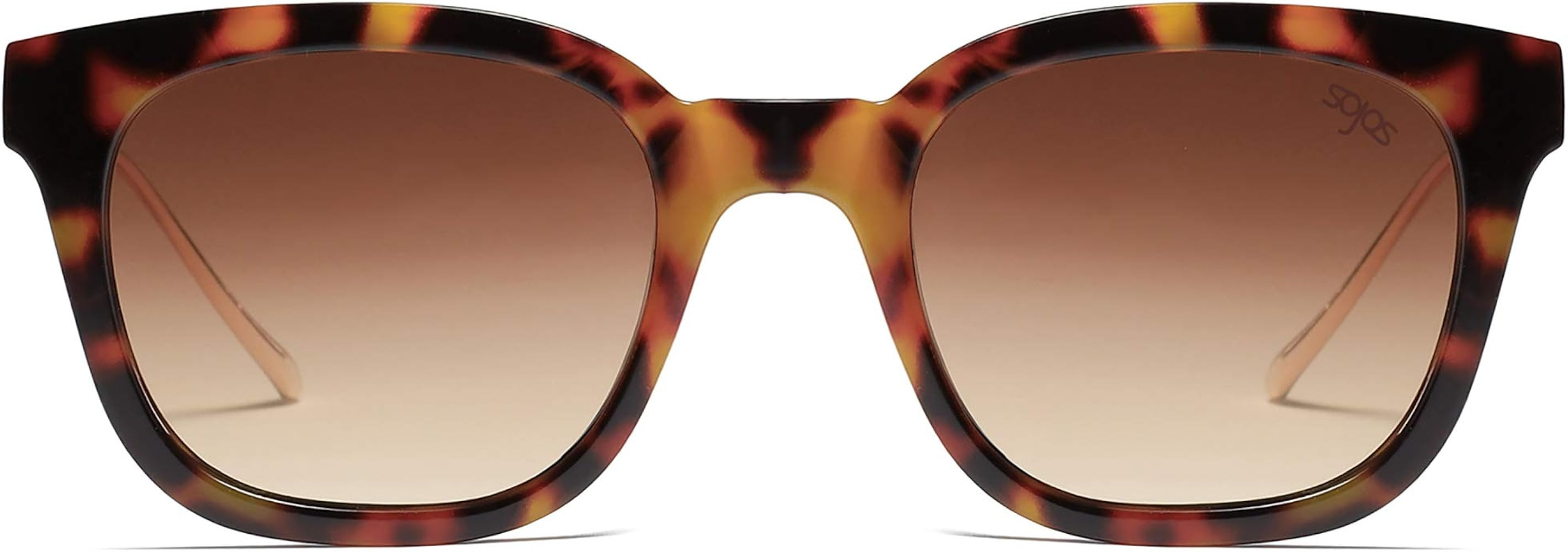 SOJOS Classic Square Polarized Sunglasses for Women Men Retro Trendy UV400 Sunnies SJ2050 | Amazon (US)