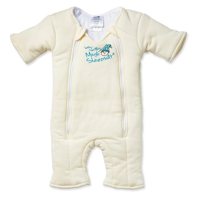 Magic Sleepsuit Baby Merlin's 100% Cotton Baby Transition Swaddle - Baby Sleep Suit - Cream - 3-6... | Amazon (US)