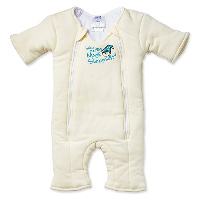 Baby Merlin's Magic Sleepsuit - 100% Cotton Baby Transition Swaddle - Baby Sleep Suit - Cream - 3... | Amazon (US)
