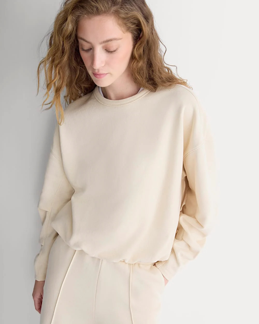 Lightweight Terry Bubble Sweatshirt | Navy | Everlane