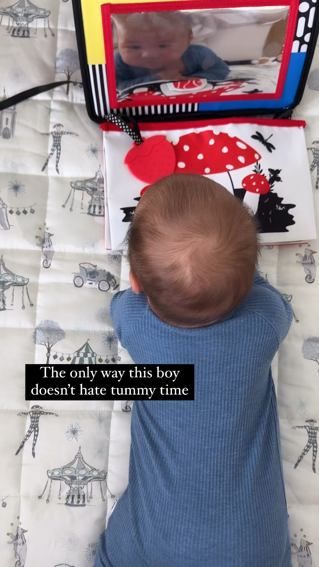 Tummy time mirror toy
Newborn toy / brain development / crinkle cloth book 

#LTKKids #LTKBaby