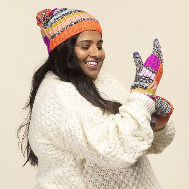 Rainbow Arm Warmer and Gloves Set | UncommonGoods