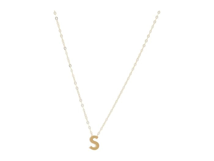 ABLE Letter Charm Necklace: S (Gold-Filled/Vermeil) Necklace | Zappos
