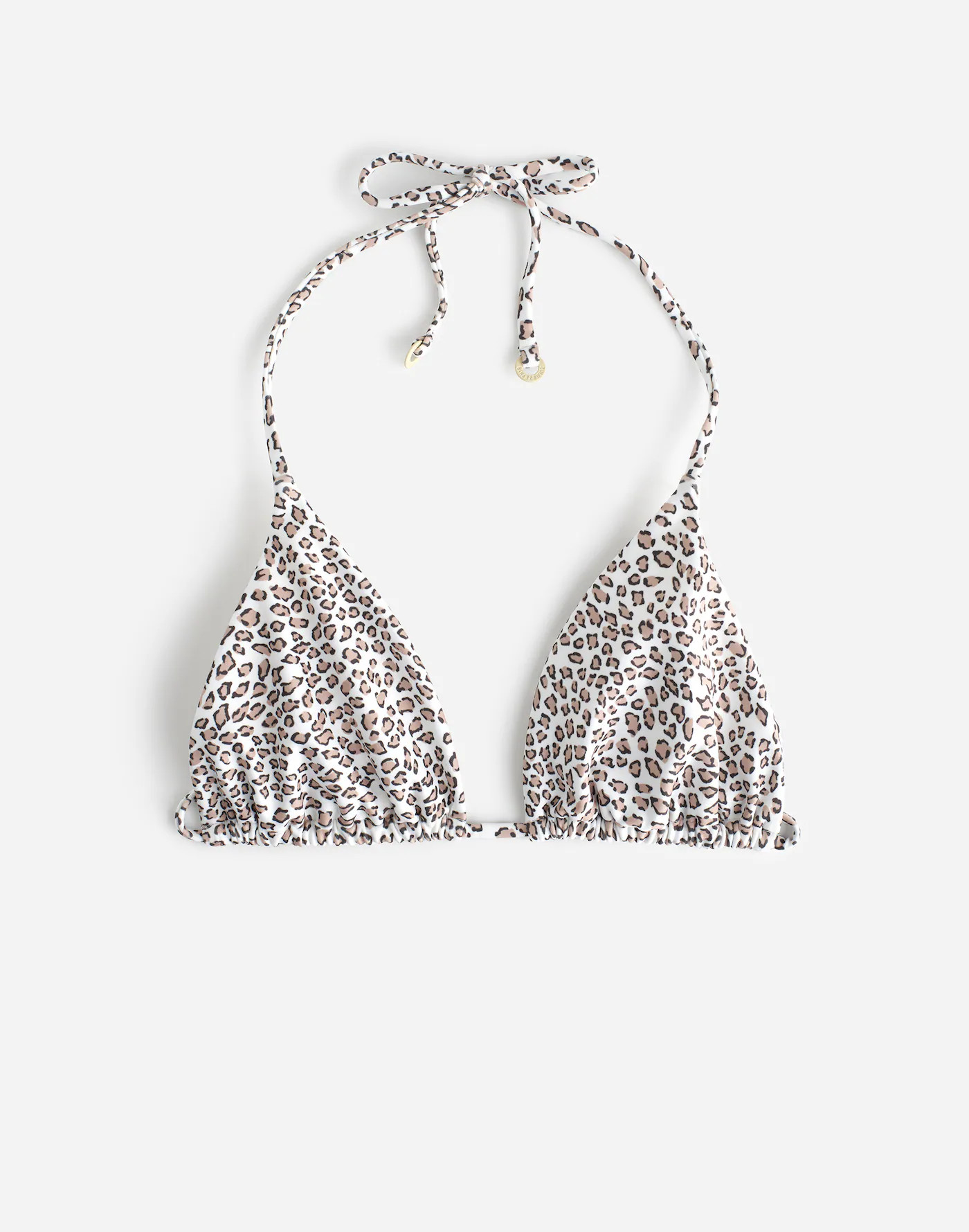 Zulu & Zephyr Micro Leopard Halter Bikini Top | Madewell