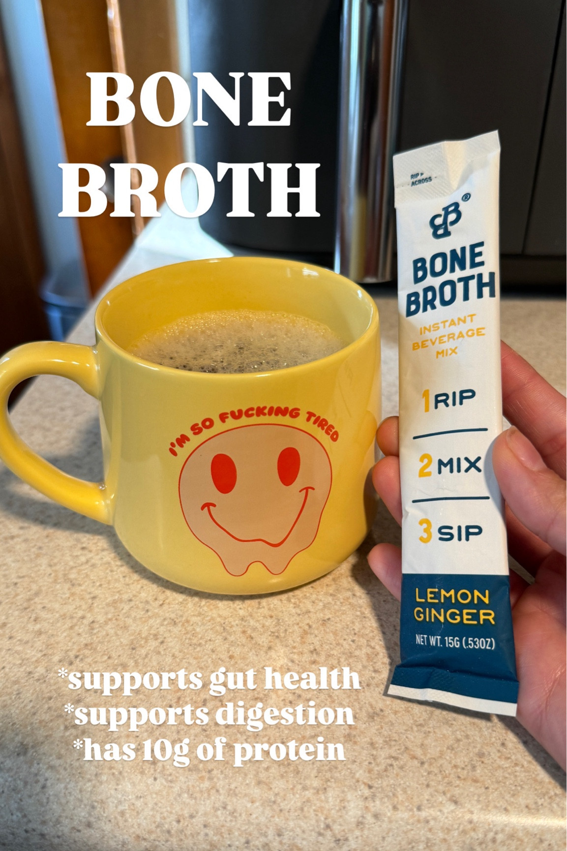 Been drinking bone broth first thing in the morning to help with digestion and gut health. Perfect fall morning drink to start the chilly day! 

#LTKSeasonal #LTKFitness
