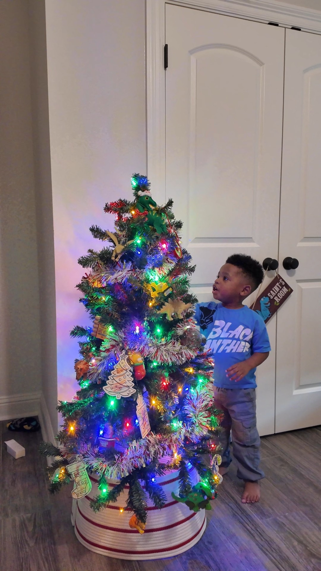 Got a 4.5 ft tree for my toddler and it has realistic branches, built-in lights, and an easy setup. And yes… I had to resist the urge to move a single ornament. Personal growth. 😂🎄 Toddler aesthetic for the win! 

#LTKHoliday #LTKmomlife #LTKSeasonal