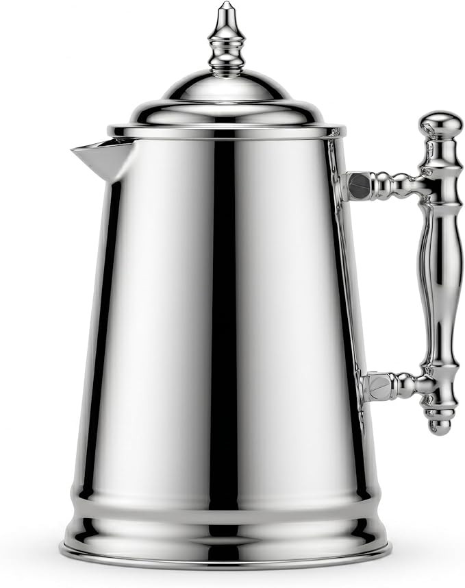 Francois et Mimi Vintage-Style Stainless Steel French Coffee Press, 34-Ounce | Amazon (US)
