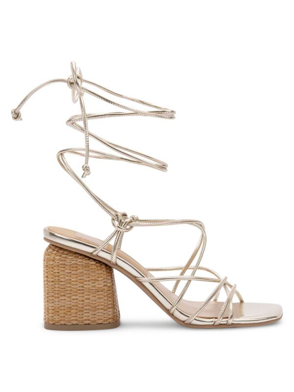 Nika Strappy Block-Heel Sandals | Saks Fifth Avenue OFF 5TH