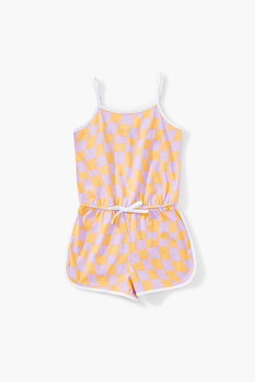 Girls Checkered Cami Romper (Kids) | Forever 21 | Forever 21 (US)