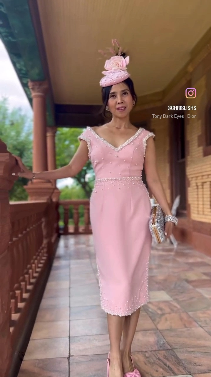 With cape or without cape? I Fascinator hat comes free with outfits. Please send the code number of the fascinator hat in the note box when you check out. Thank you, ladies!
Save code share daily on Instagram! 
@chrislishs

———
#teapartyoutfit #teapartyideas #chrislishs #teapartybridalshower #teapartytime #teaparty #weddingguess #motherofthebride #motherofpearl #motherofgroom #pinkoutfit #eventoutfit #ltkfashion #ltkeurope #ltkstyletip

#LTKWedding #LTKVideo #LTKParties