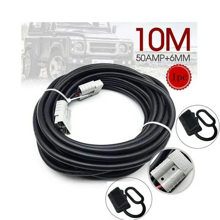 10M 50 Amp Extension Lead 6mm Twin Core Automotive Cable for Anderson Style Plug | Walmart (US)