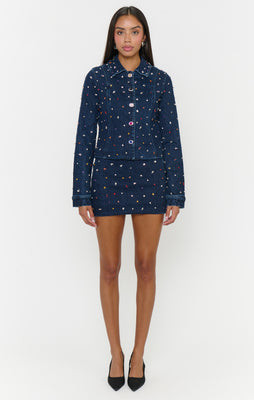 Hollywood Jacket, in Precious Gemstone Indigo, Size: 2XL | Show Me Your Mumu | Show Me Your Mumu