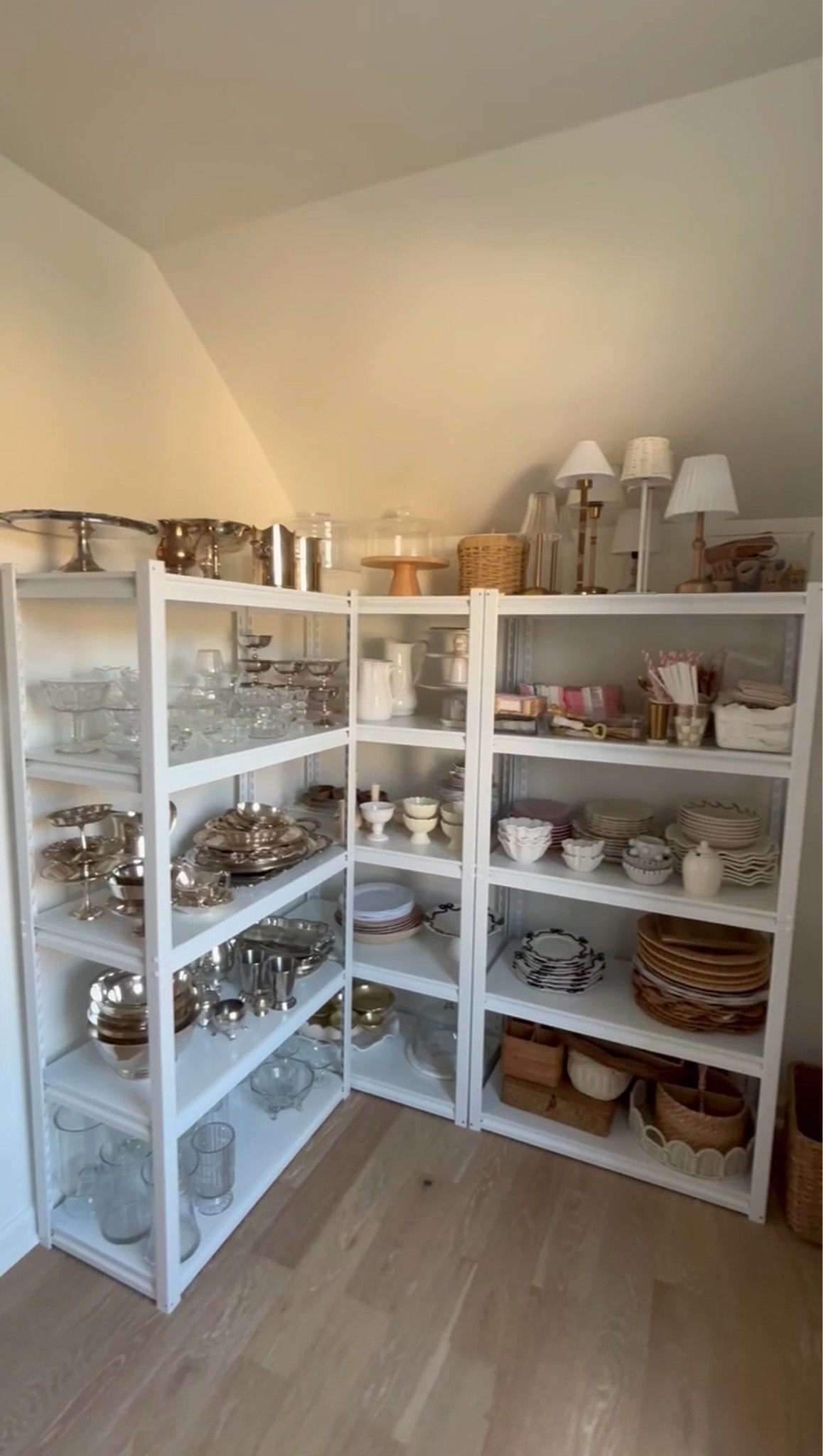 my dream hosting closet!🩷👏🏼 

obsessed with these shelves and going to order more for the other side! sturdy & heavy duty while still keeping the aesthetic!




Storage, new home, hosting, dishes, lamps, silver, cake stand, Mackenzie Childs, aesthetic, sidneymarieduke

#LTKHome