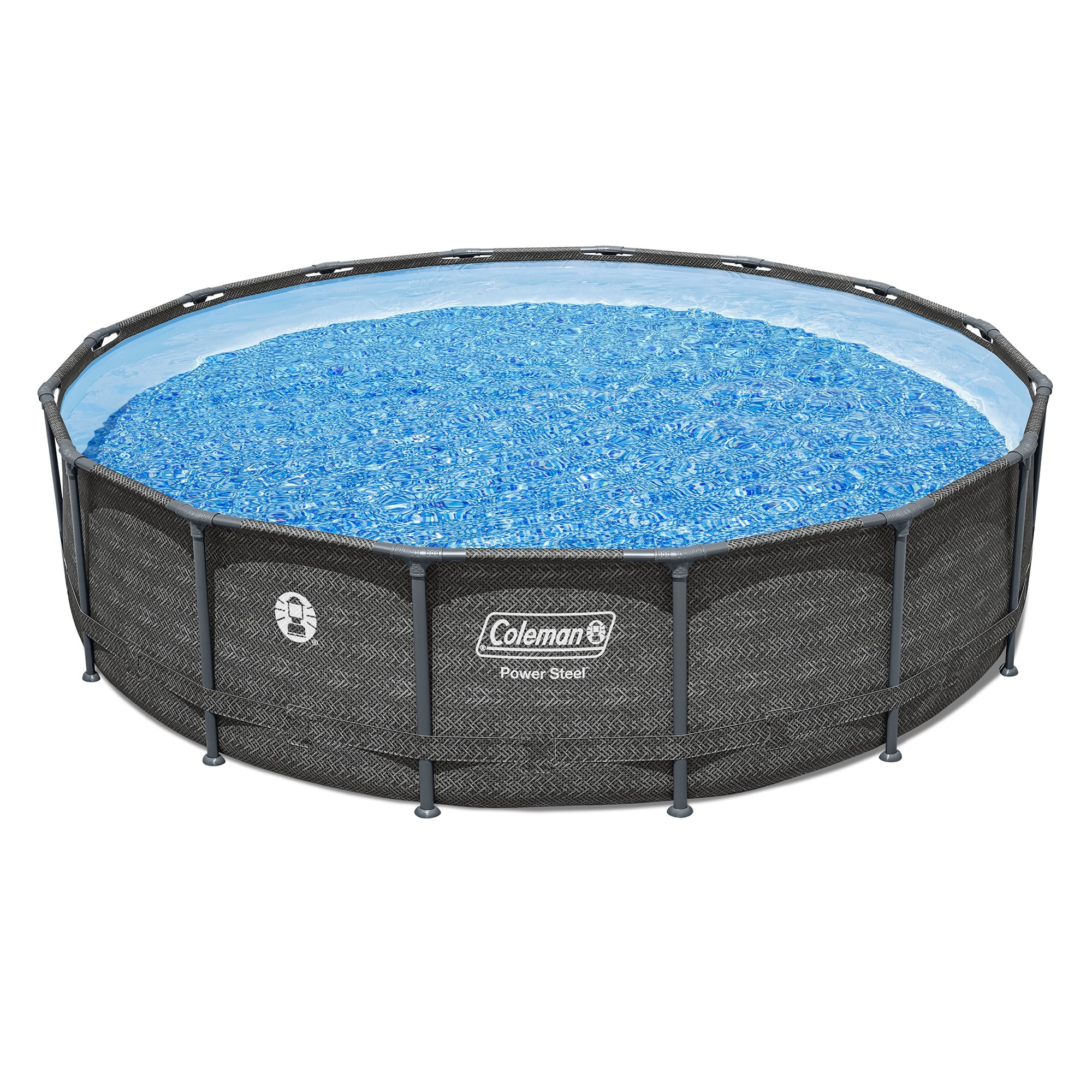 Coleman Power Steel 16 ft. x 42 in. Round Metal Frame Above Ground Pool Set | Walmart (US)