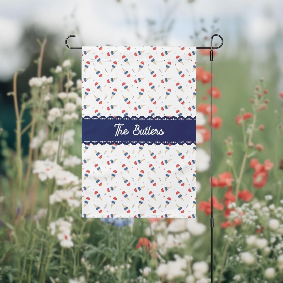 Patriotic Garden Flag: Celebrate Red, White, & Blue | USA Independence Day Decor | Etsy (US)