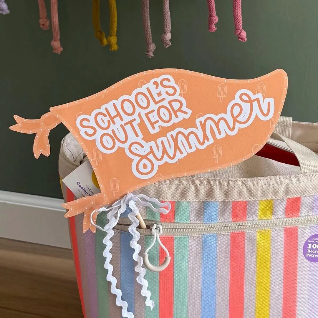 Last Day of School Pennant, School's Out for Summer Flag, End of School Year Gift, End of School ... | Etsy (US)