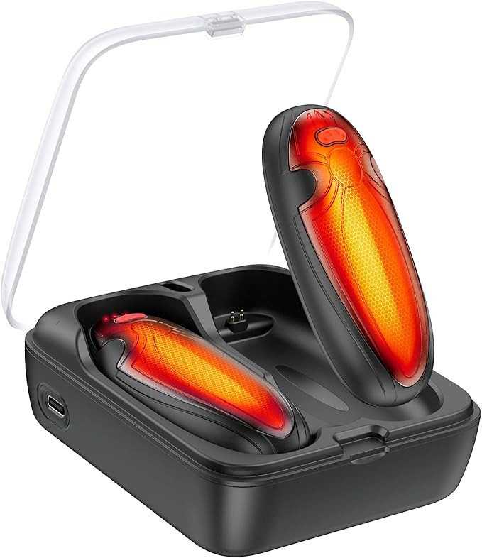 Hand Warmers Rechargerable 2 Pack - 14000mAh Electric AI Handwarmers with Charging Case, Magnetic... | Amazon (US)