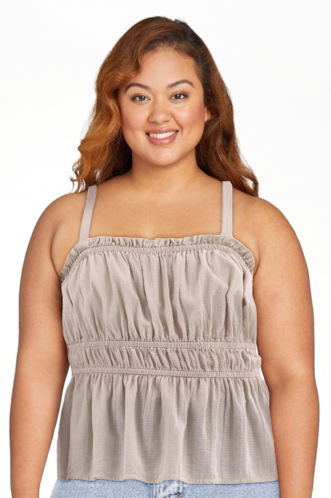 Time and Tru Women's Smocked Tank Top, Sizes XS-XXXL | Walmart (US)