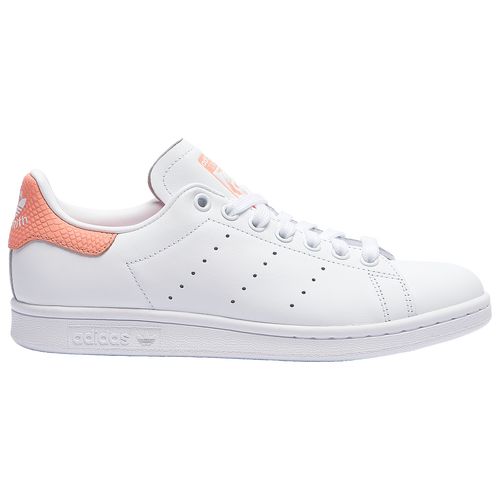 adidas Originals Stan Smith - Women's Tennis Shoes - White / White / Chalk Coral, Size 9.5 | Eastbay