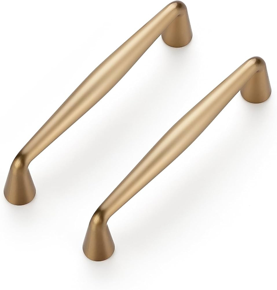 Ravinte 10 Pack 3-3/4 Inch Champagne Bronze Kitchen Cabinet Handles Solid Zinc Alloy Cabinet Pull... | Amazon (US)