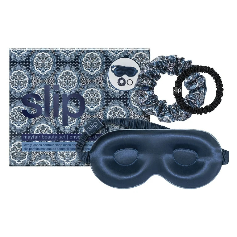 ($74 Value) Slip Silk Sleep Mask and Scrunchies Beauty Sleepover Set - Mayfair, 3 ct | Walmart (US)