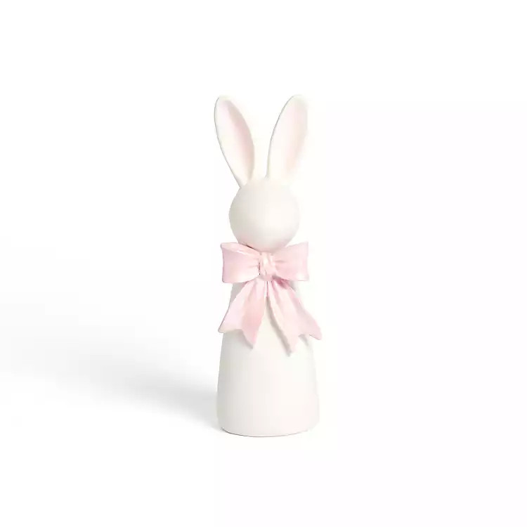 Bunny with Bow Figurine, 9 in. | Kirklands