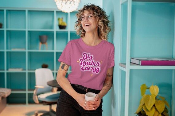 Big Teacher Energy T Shirt Gift for Back to School Teacher - Etsy | Etsy (US)