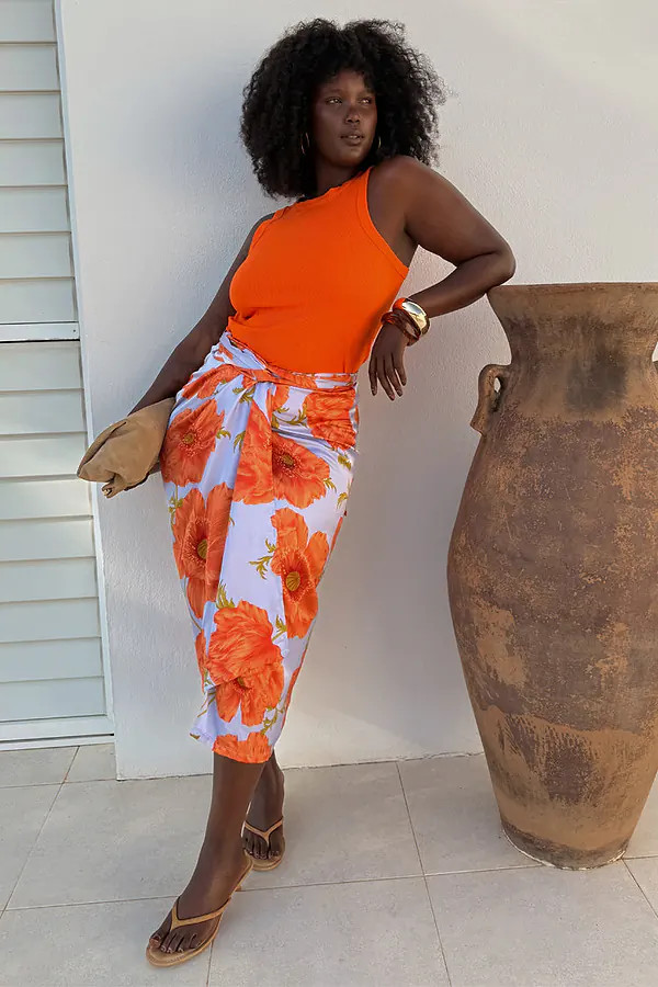Blue Poppy Jaspre Skirt | Never Fully Dressed (UK & IE)