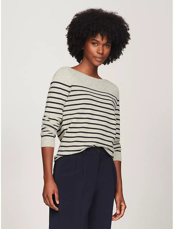 Stripe Boatneck Sweater | Tommy Hilfiger | Tommy Hilfiger (US)