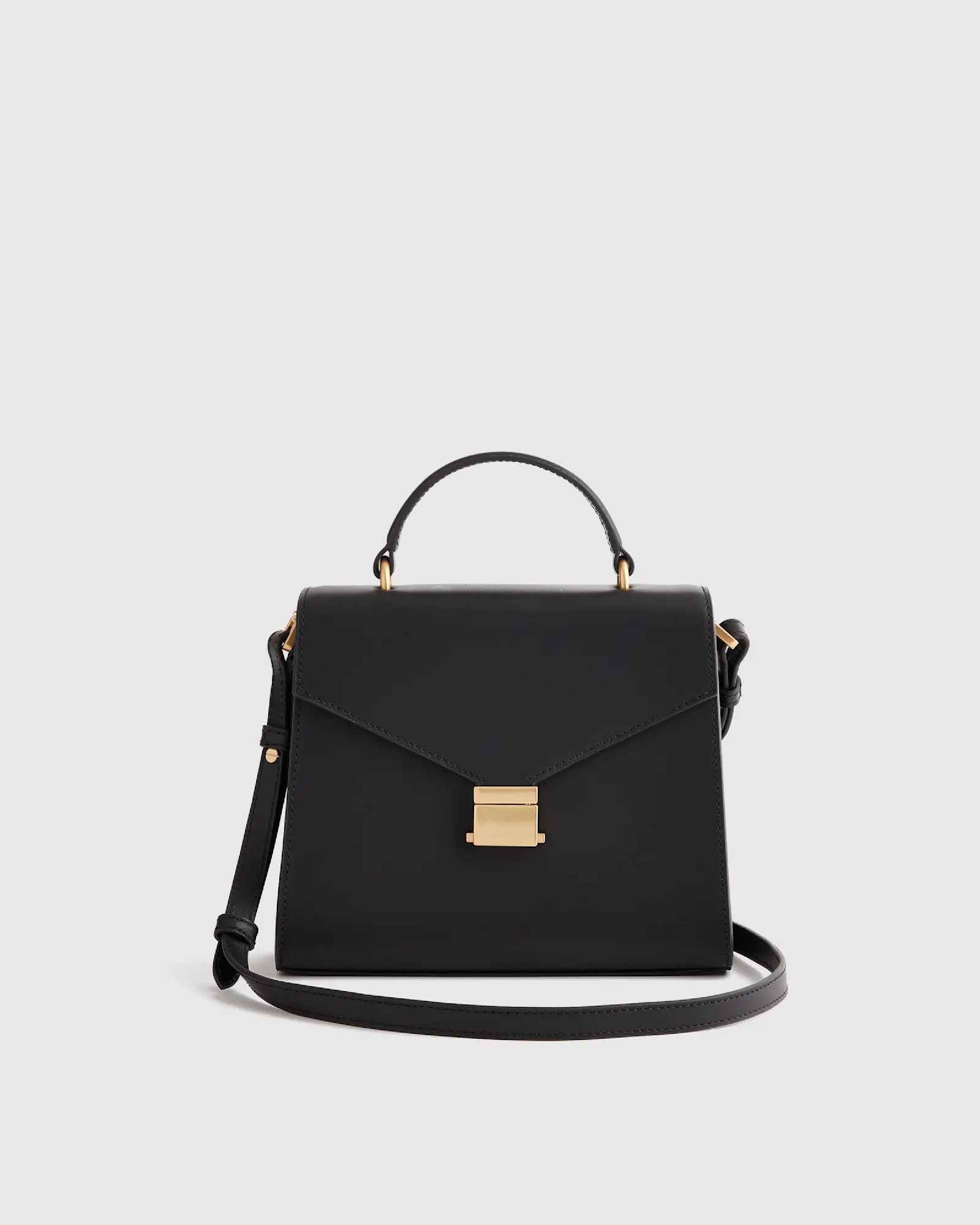 Italian Leather Top Handle Crossbody | Quince