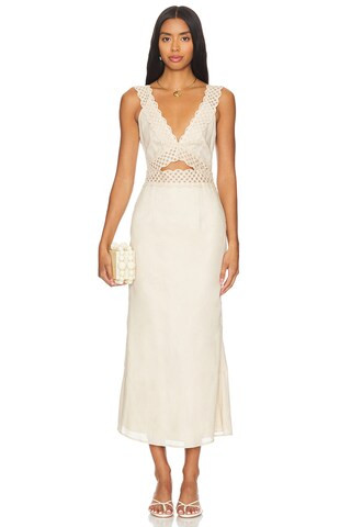 Mimi Dress in Stone | Revolve Clothing (Global)