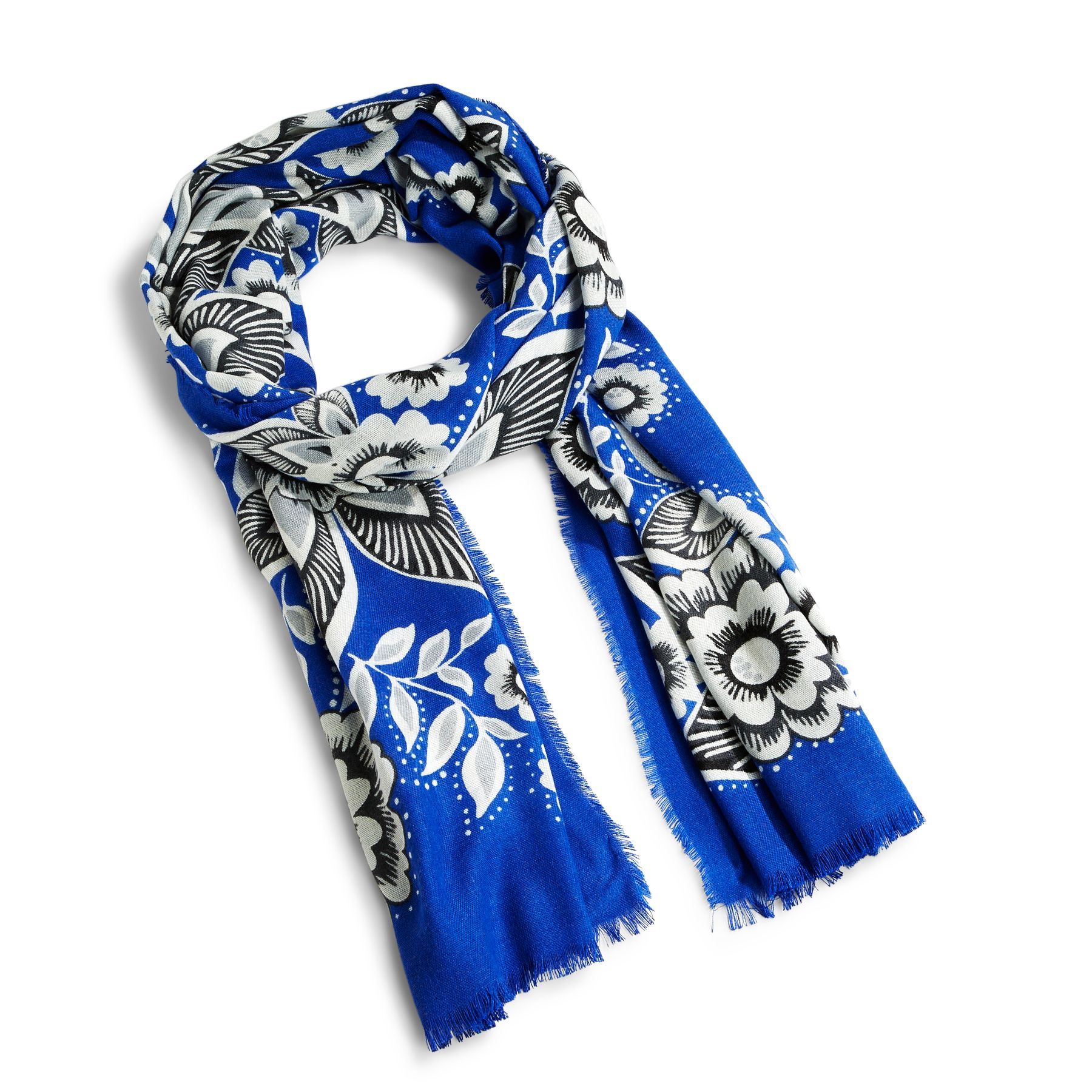 Vera Bradley Soft Woven Scarf in Snow Lotus | Vera Bradley