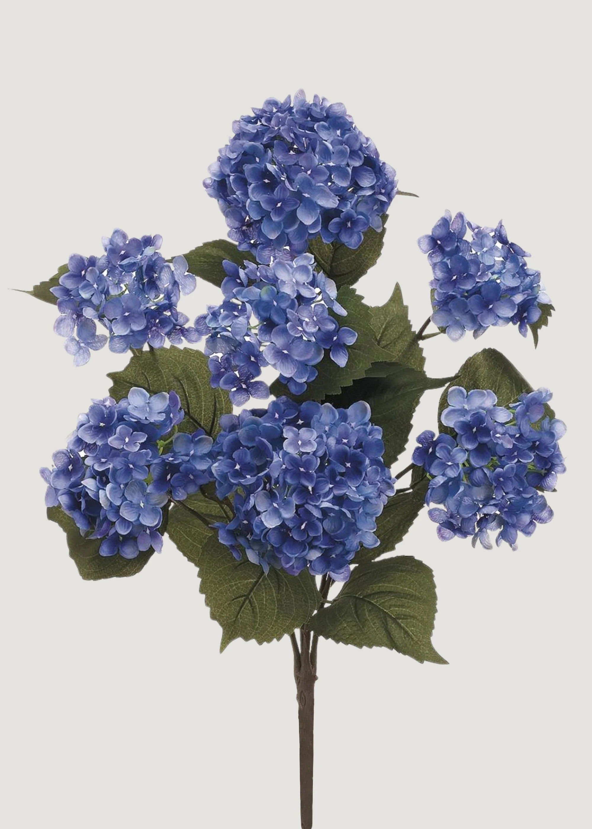 Helio Blue Hydrangea Bush | Artificial Blooming Flowers | Afloral | Afloral