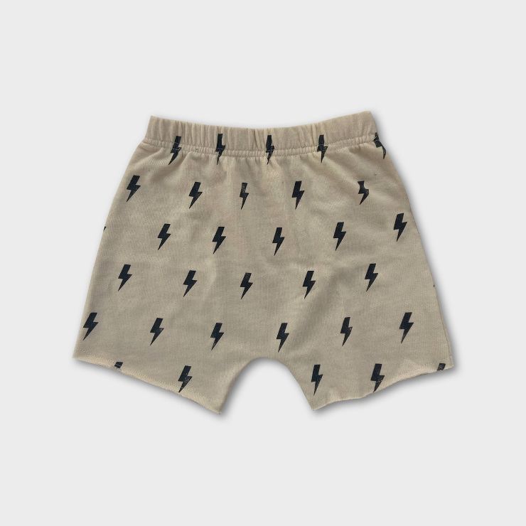 Grayson Mini Toddler Boys' French Terry Pull-On Shorts - Beige | Target