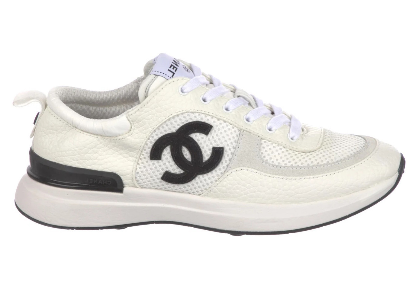 Chanel CC Logo Trainer White Black | StockX
