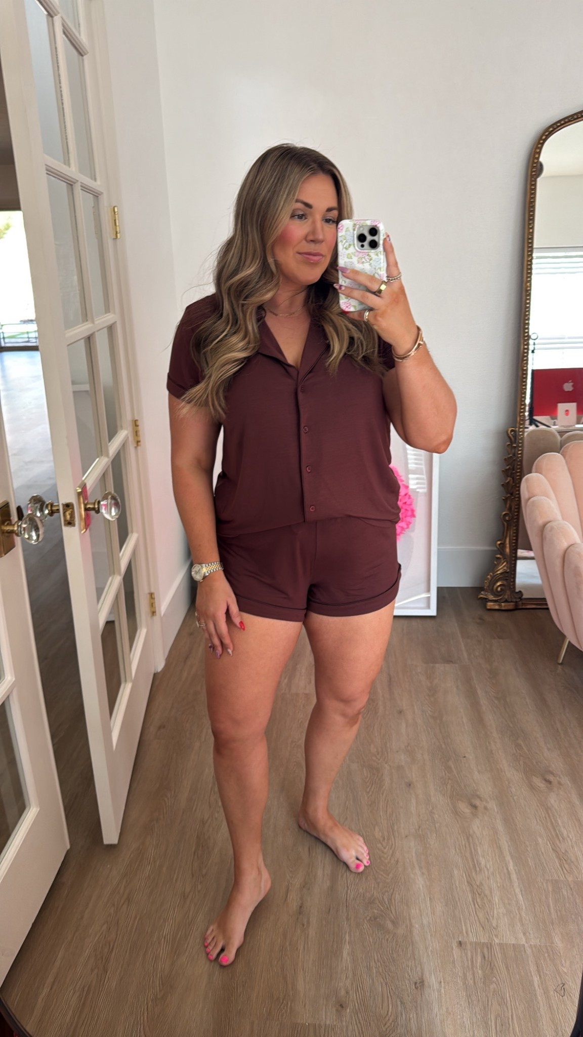 curvy midsize luxe pajamas on sale! i wear the large. sizing is generous! 

#LTKMidsize #LTKSaleAlert #LTKFindsUnder50