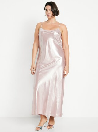 Shine Satin Maxi Dress | Old Navy (US)