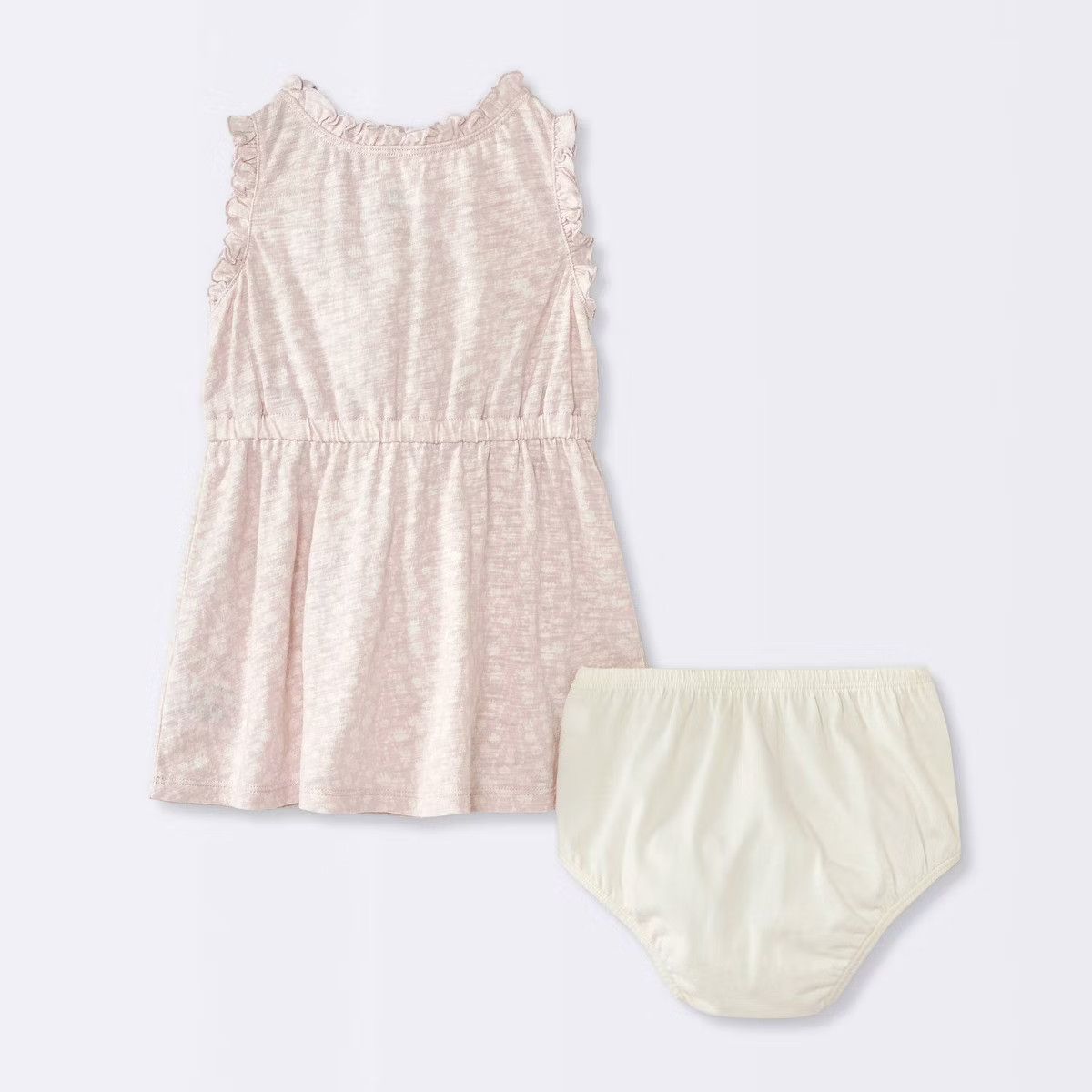 Baby Girls' Floral Printed Dress - Cloud Island™ Cream | Target