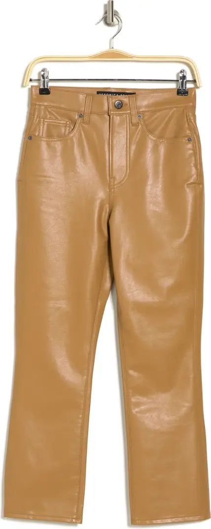 Carly Faux Leather Crop Straight Leg Pants | Nordstrom Rack