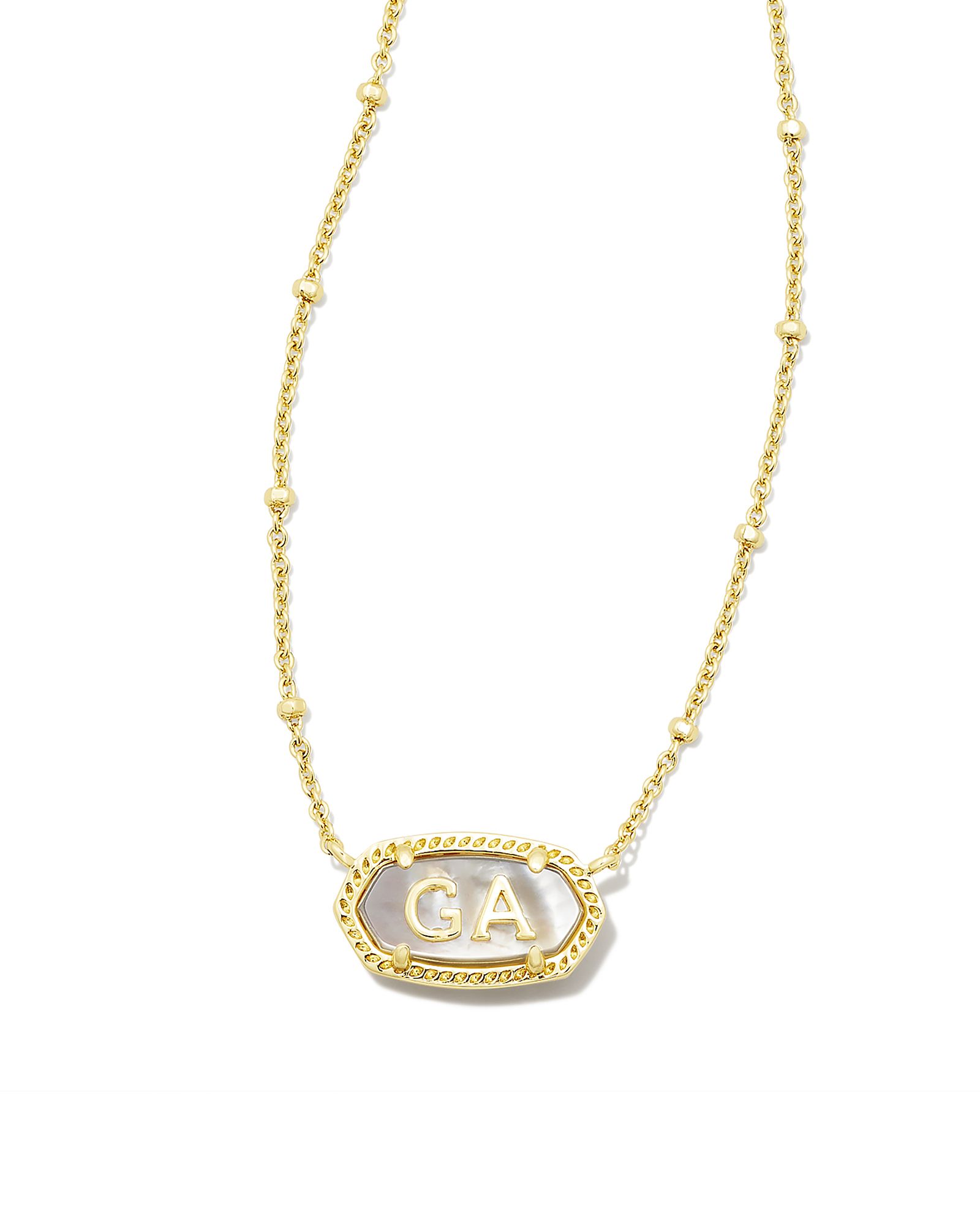 Elisa Gold Georgia Necklace in Ivory Mother-of-Pearl | Kendra Scott