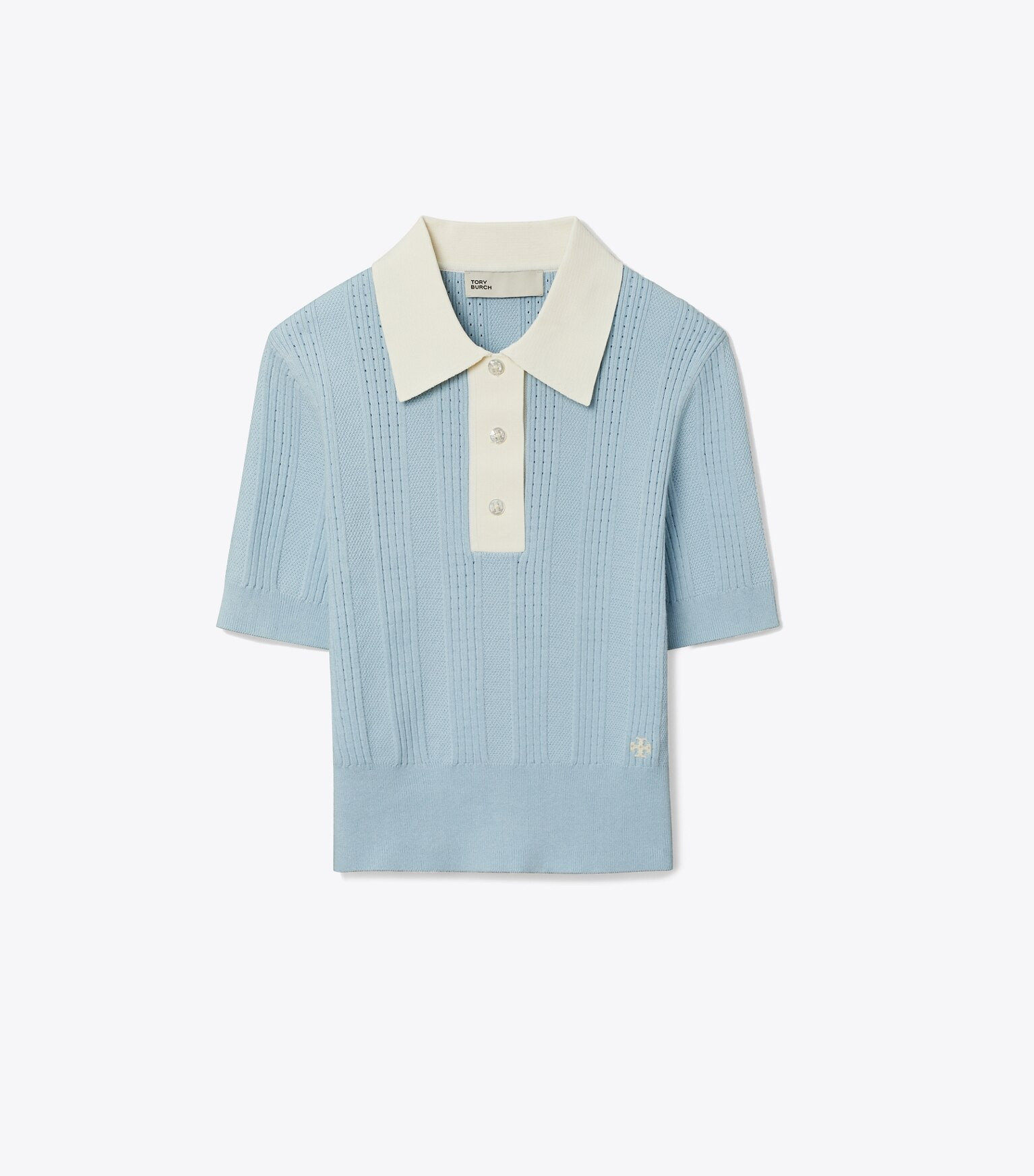 COTTON POINTELLE POLO | Tory Burch (US)