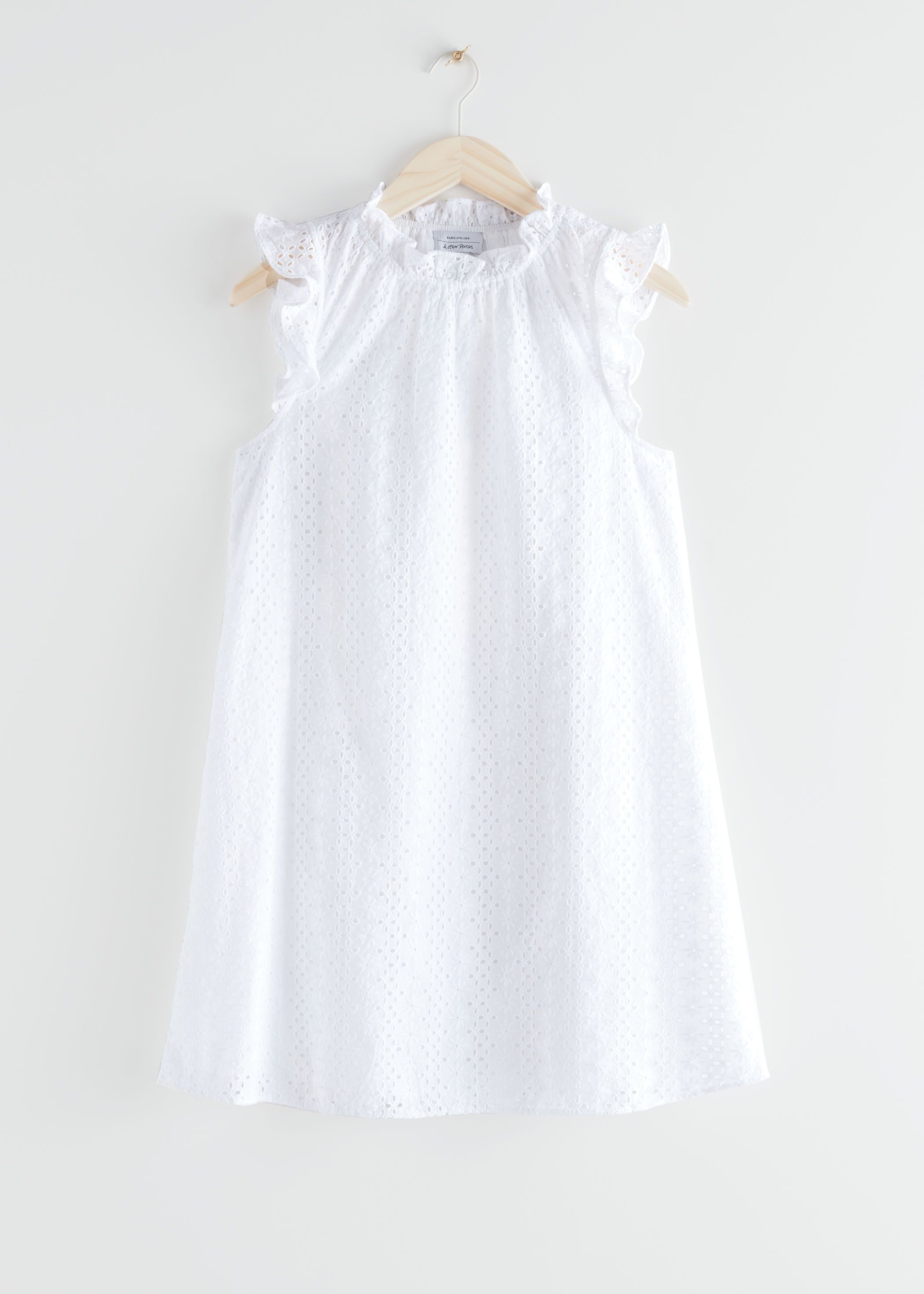 Frilled Broderie Anglaise Mini Dress | & Other Stories (EU + UK)